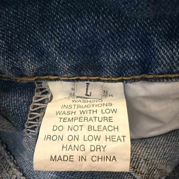 New Collection Overalls Darted Barrel Leg Medium Wash Denim NWT Size L Boho - Picture 11 of 14